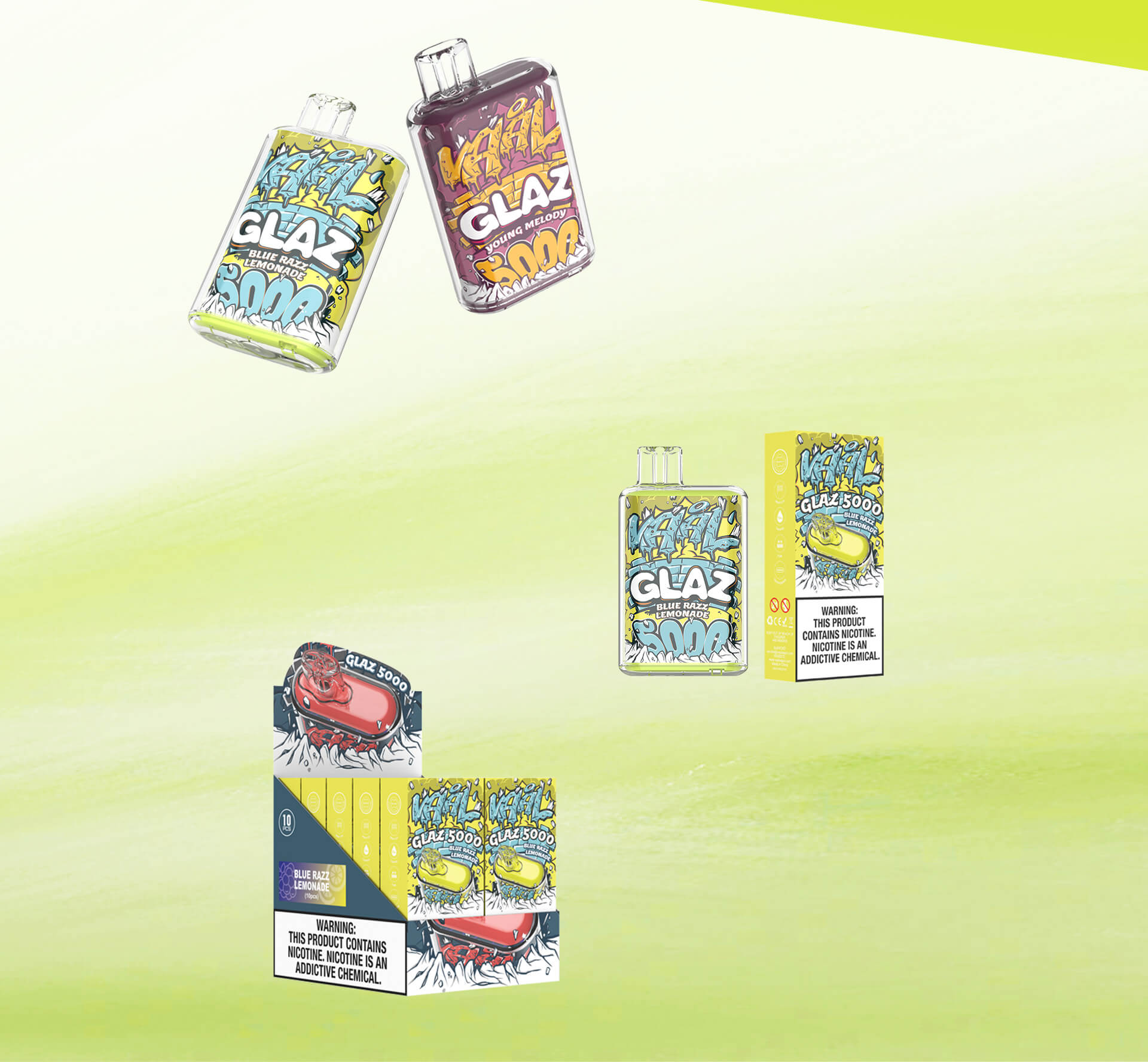 VAAL GLAZ 5000, 10ml Large Capacity Disposable Vape Pod | VAAL Official ...