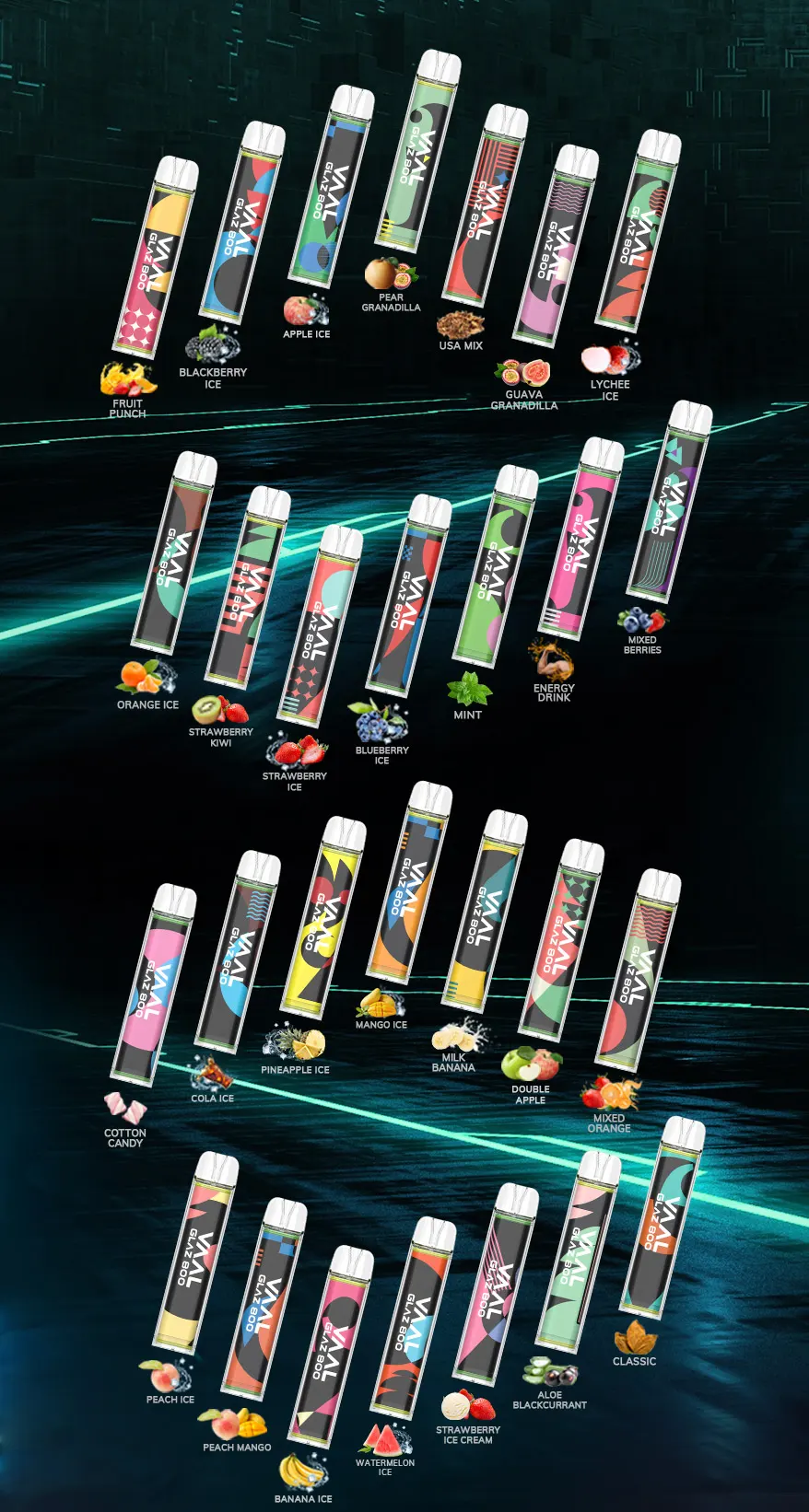 VAAL Glaz800, 2ml disposable vape pod | VAAL official website VAAL Glaz800, 2ml disposable vape pod | VAAL official website