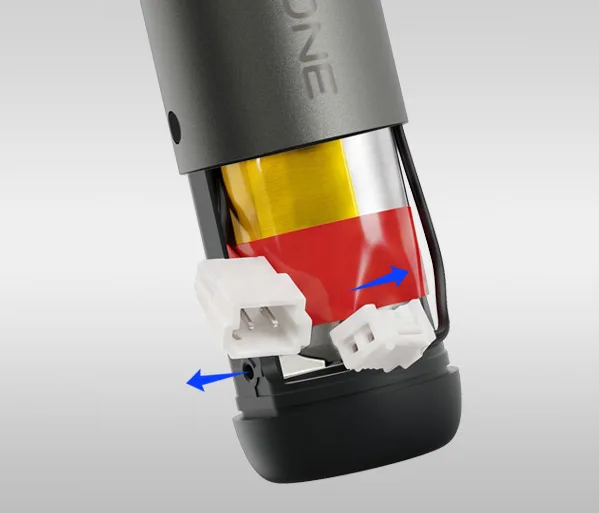 VAAL Slim‑One removable‑battery step3 disconnect connector